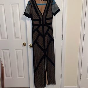 Black and nude BCBG dress